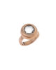 Elegant rose gold cocktail ring with bold design, perfect for parties or special occasions