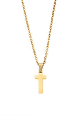 Gold cross pendant necklace with a delicate chain – Timeless and meaningful