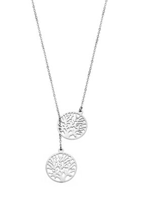 Delicate silver Tree of Life necklace on a fine chain